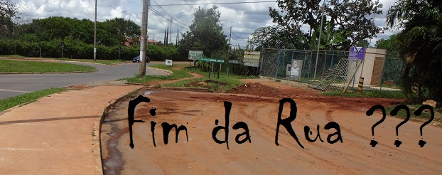 Obra do DER no final do estacionamento na frente (lado oposto) da Esaf.