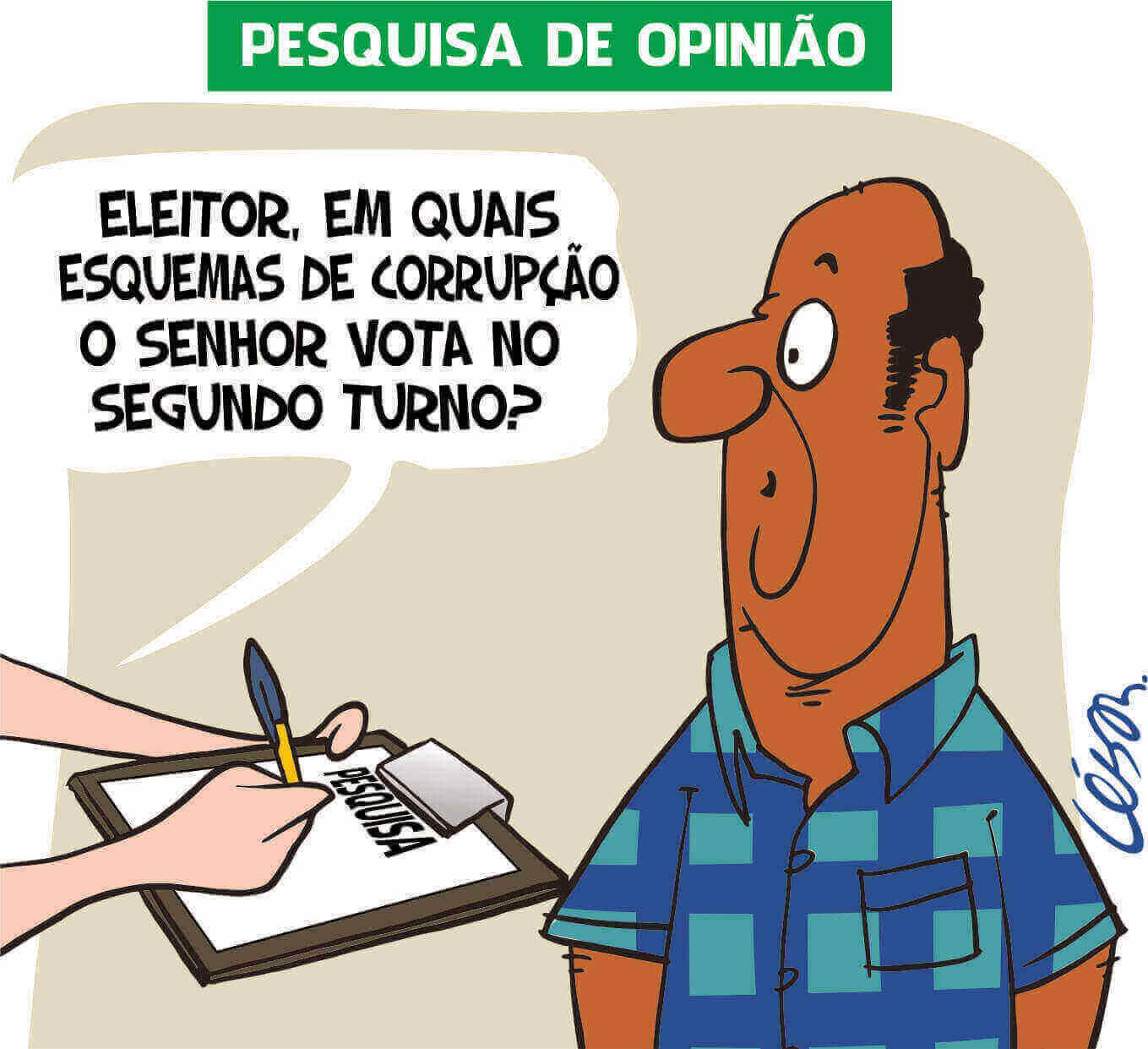 Charge: César (tribunadainternet.com.br)