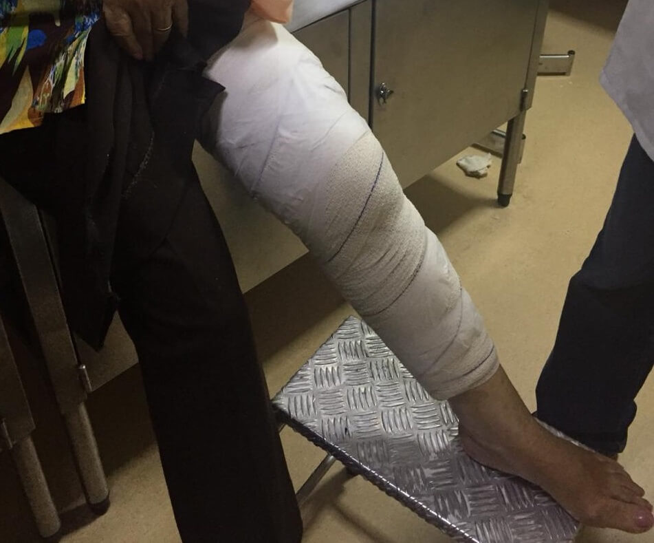 Foto: Idosa foi atropelada por moto em cruzamento em Águas Claras.(jornaldebrasilia.com.br)