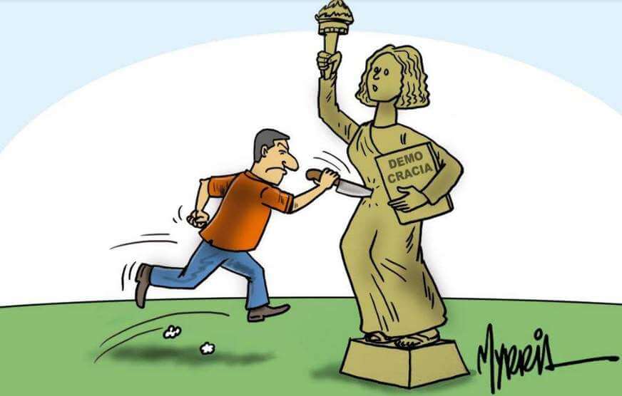Charge assinada por Myrria