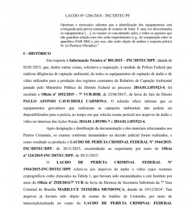 laudo perícia Pandora 2