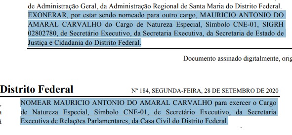 Noemação Ibaneis Maurício do Amaral