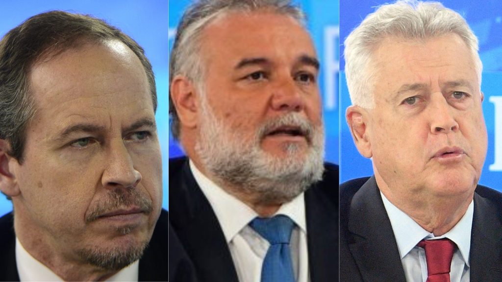 Ricardo Cappelli, Valdir Oliveira e Rodrigo Rollemberg
