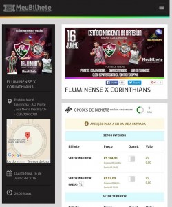 A venda de ingressos começou ontem na internet