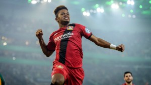 Leon Bailey é vice-artilheiro do Bayer Leverkusen na Bundesliga com nove gols. Foto: Joerg Schueler/Bayer Leverkusen