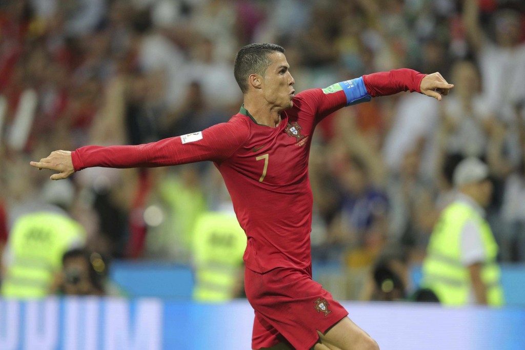 Cristiano Ronaldo, protagonista da primeira grande exibição individual da Copa. Foto: Francisco Paraíso/FPF