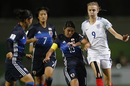 Ellie (de branco) jogou a Copa do Mundo Sub-17 ano passado / Foto: 