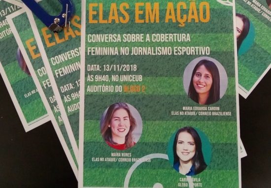 Elas em ação, conversa sobre a cobertura feminina no jornalismo esportivo