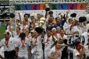 Sereias da Vila na conquista da primeira Copa Libertadores de