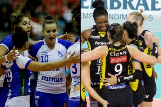 Minas e Praia Clube podem fazer a primeira final mineira da Superliga feminina de vôlei