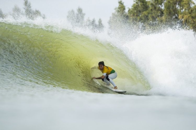 A surfista Silvana Lima na etapa de Bali da Liga Mundial de Sufe, WSL