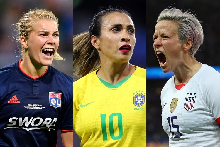 Ada Hegerberg-Marta-Megan Rapinoe