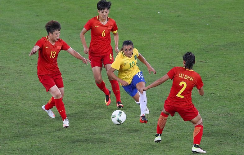 Nas Olimpíadas do Rio-2016, Brasil venceu a China por 3 x 0