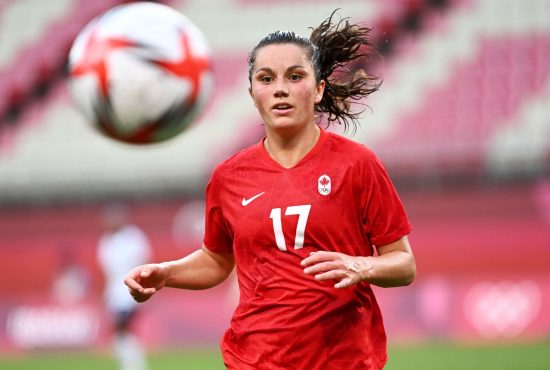 Jogadora do Canadá nos Jogos Olímpicos de Tóquio