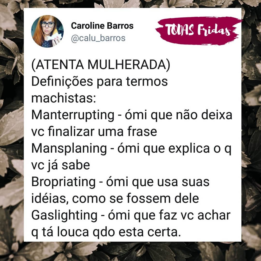 Definições de como as vozes e ações das mulheres são cassadas, roubadas e expropriadas