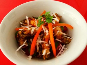 Créditos: Arquivo Pessoal/Ramon Souza. Prato do restaurante O Gaia - Arroz frito com camarão.