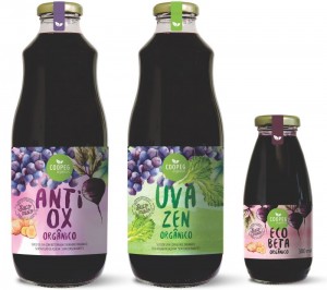 Crédito: Arquivo Pessoal/Divulgação. Garrafas de suco da Coopeg.