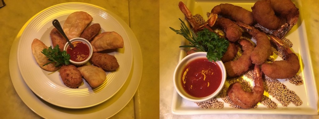 Entradinhas do restaurante