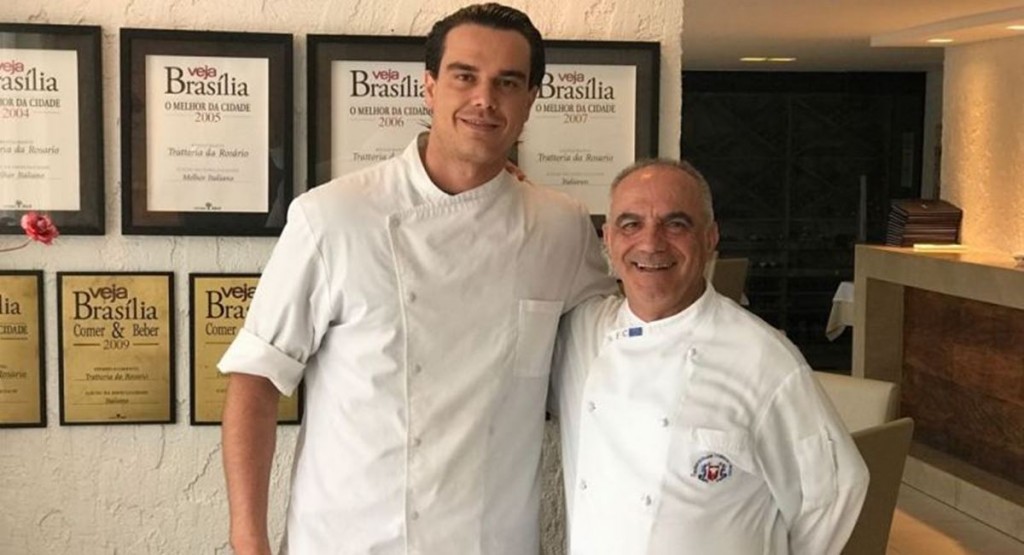 Os chefs Francesco Bruno e Rosario Tessier