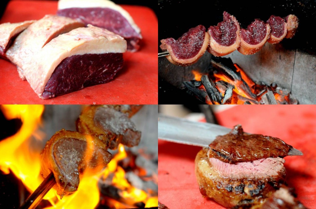 21/08/2017. Credito: Antonio Cunha/CB/D.A. Press. Brasil. Brasilia - DF. Favas Contadas. Preparo do churrasco de picanha, especialidade do gaucho Paulo Picanha, convidado para fazer churrasco em Paris.