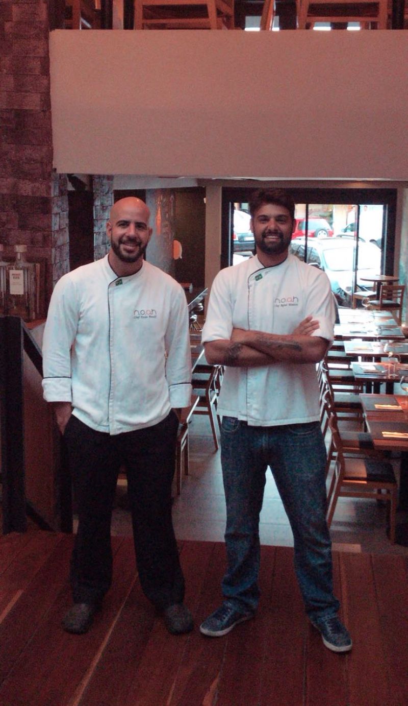 Arquivo Pessoal/Divulgação. Chefs Enzo Pacelli e Rafael Madeira, do Noah.