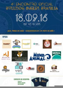 cartaz do evento pet 4 Encontro oficial de Bulldog Ingles