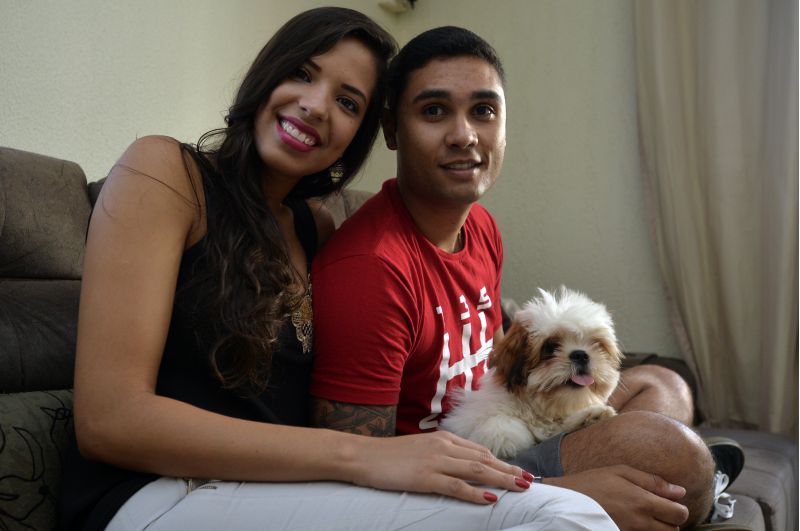 Crédito: Marcelo Ferreira/CB/D.A. Press Karem, Arthur e Olaf: família feliz 