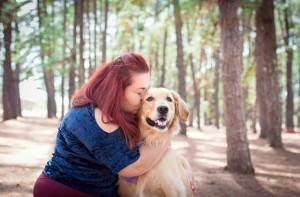 Dayane, da ItDogs, com Chico: quanto mais evento, melhor Crédito: Arquivo Pessoal