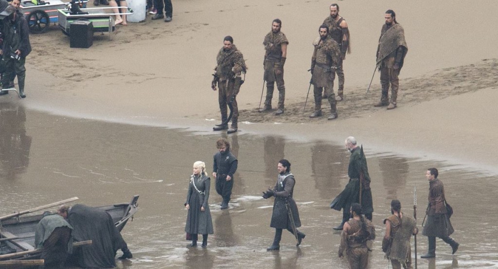Set de filmagem de Game of thrones
