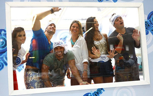 André Coelho na casa de vidro do BBB 13