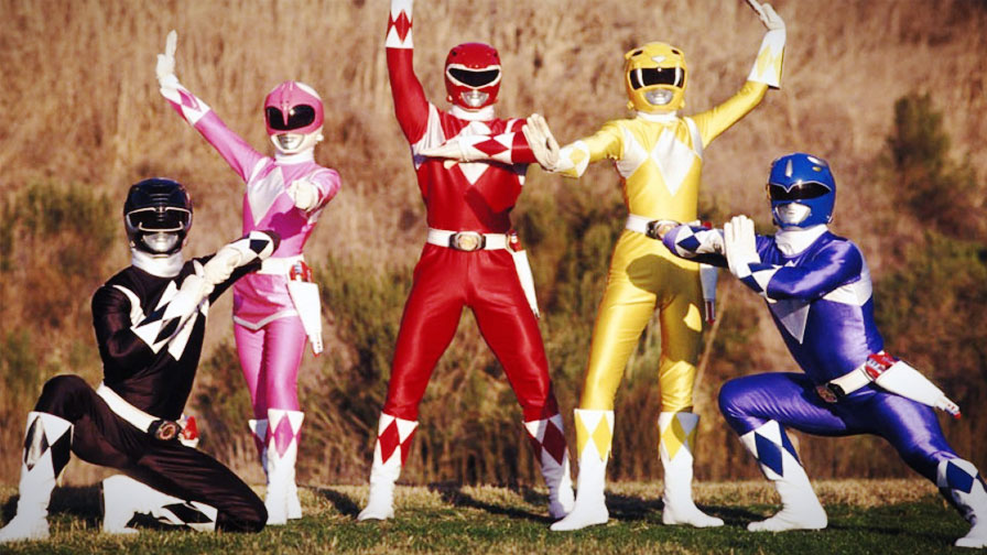Uniforme dos Power Rangers na série televisiva