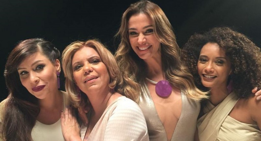 Reprodução/ Internet. Pitty, Astrid Fontenelle, Mônica Martelli e Taís Araújo: atual formação do Saia Justa