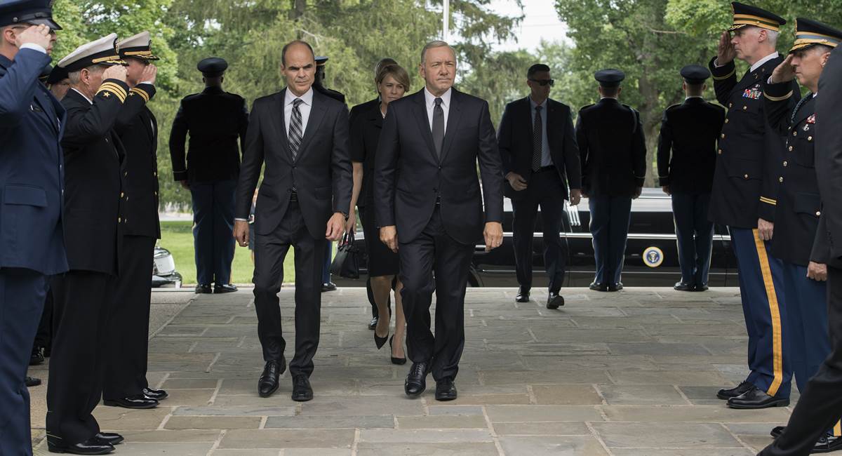 Cena da quinta temporada de House of cards, da Netflix