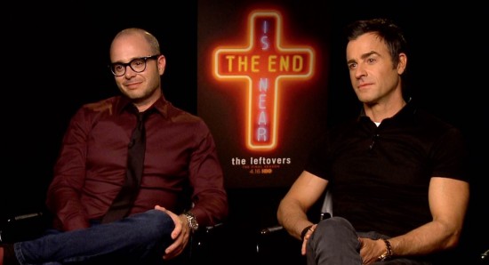 Damon Lindelof e Justin Theroux em coletiva sobre o final de The leftovers