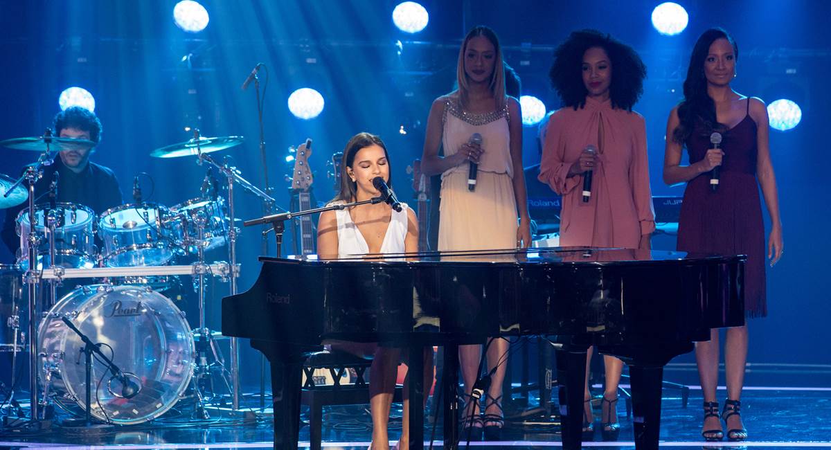 Mariana Rios no programaPopStar, da Rede Globo