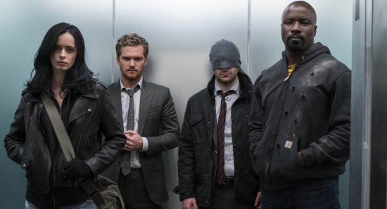 Cenas da primeira temporada da série Os Defensores da Netflix