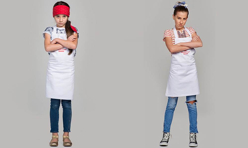 Ivana e Sofia em imagem do MasterChef Junior
