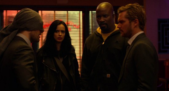 Cena da primeira temporada de Os Defensores