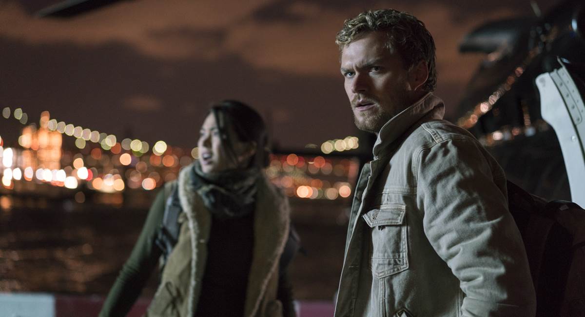 Colleen Wing e Danny Rand em Os Defensores