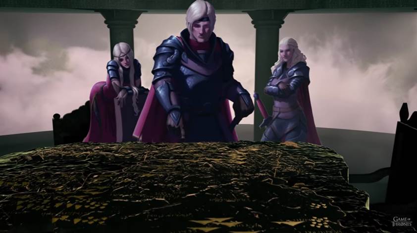 Cena da websérie de Game of thrones