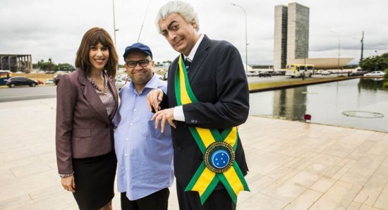 Crédito: João Miguel Jr./TV Globo. Política nacional é tema de piadas no Zorra.