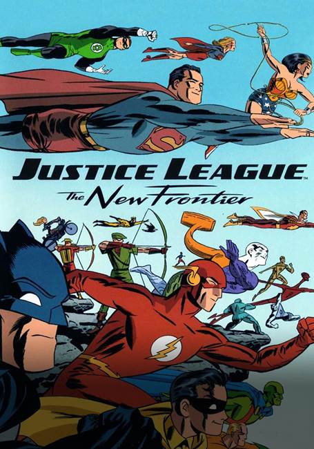 Cena da animação sobre a Liga da Justiça