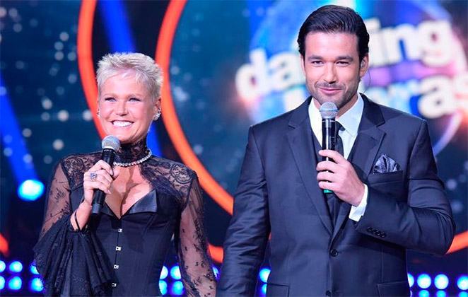 Xuxa e Sérgio Marone em Dancing Brasil