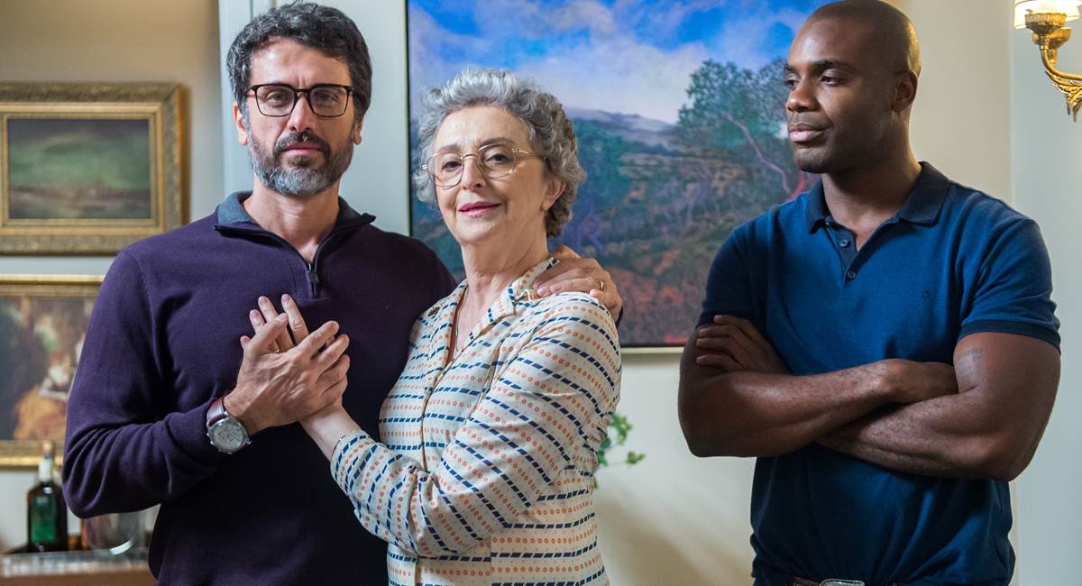 Eriberto Leão, Ana Lúcia Torre e Rafael Zulu em O outro lado do paraíso