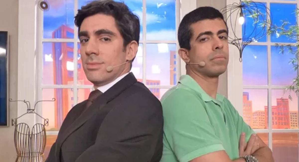 Marcelo Adnet e o Marcius Melhem atuam e escrevem no Tá no ar