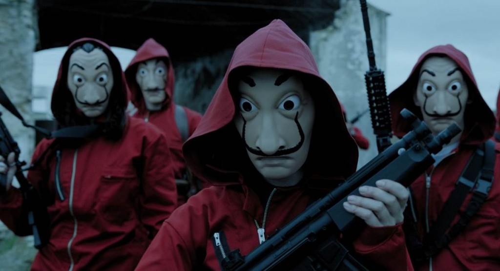 Cena da série La casa de papel