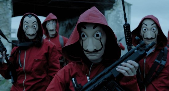 Cena da série La casa de papel