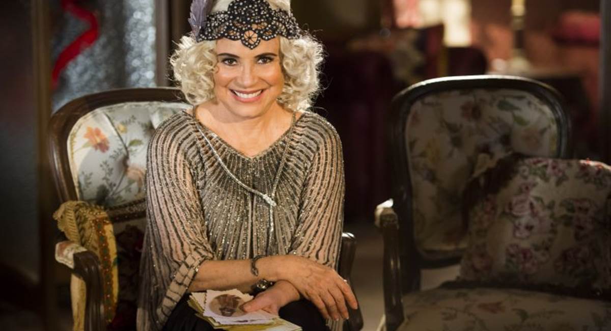 Crédito: Globo/João Miguel Júnior. Regina Duarte como Madame Lucinda na novela Tempo de amar