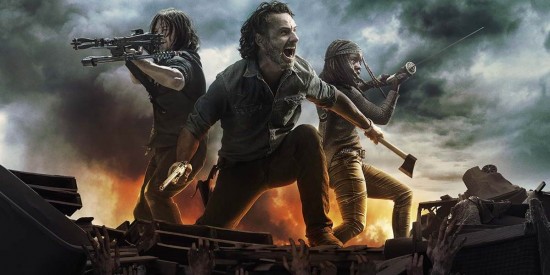 Cena da oitava temporada de The Walking Dead.