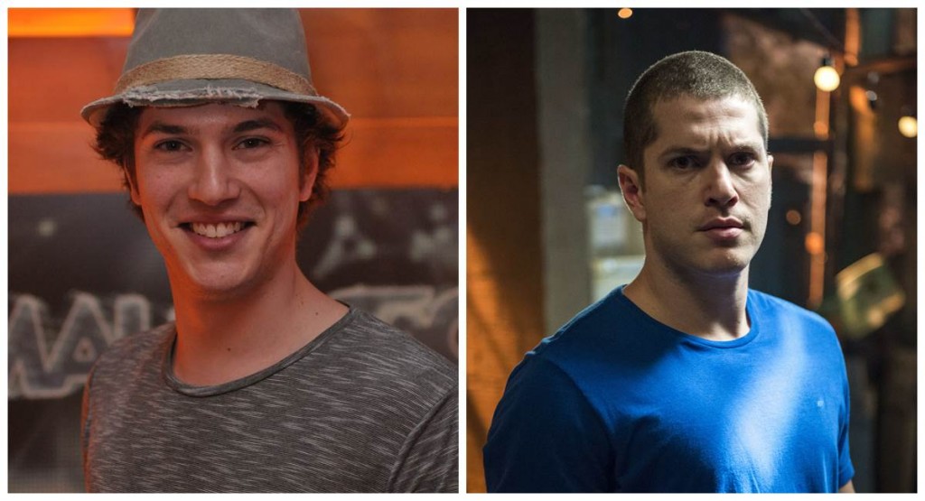 Caio Paduan em dois momentos: Malhação e Rock Story
